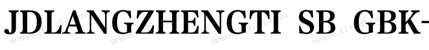 JDLANGZHENGTI SB GBK字体转换